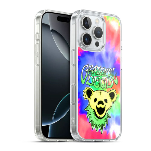 Grateful Dead Trends Bear Tie Dye Soft Gel Case for Apple iPhone 16 Pro & MagSafe