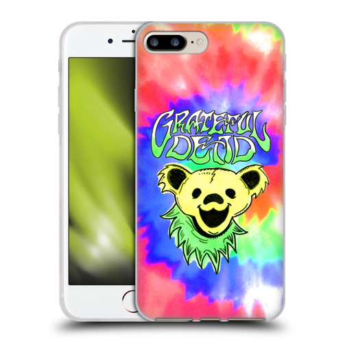 Grateful Dead Trends Bear Tie Dye Soft Gel Case for Apple iPhone 7 Plus / iPhone 8 Plus & MagSafe