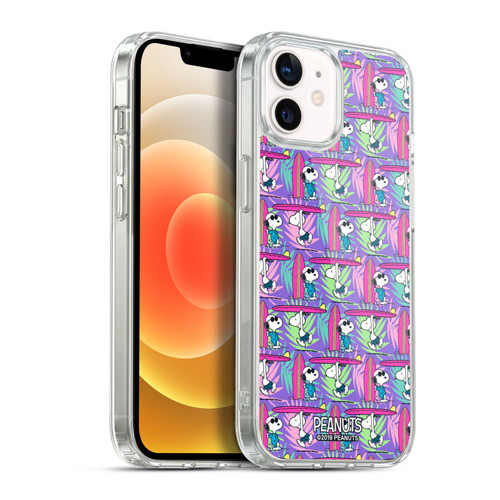 Peanuts Snoopy Aloha Disco Surf Pattern Soft Gel Case for Apple iPhone 12 / iPhone 12 Pro & MagSafe