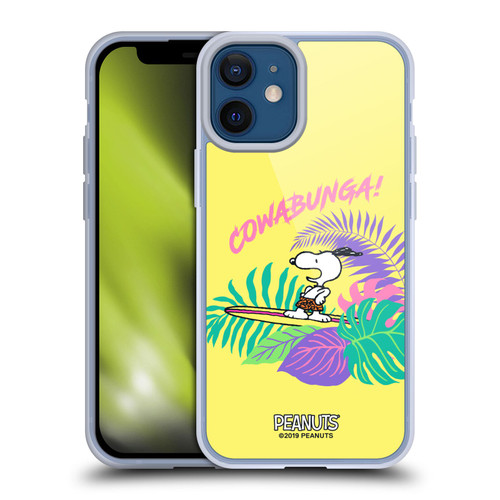 Peanuts Snoopy Aloha Disco Cowabunga! Soft Gel Case for Apple iPhone 12 Mini & MagSafe