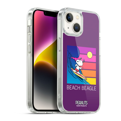 Peanuts Snoopy Aloha Disco Beach Beagle Soft Gel Case for Apple iPhone 14