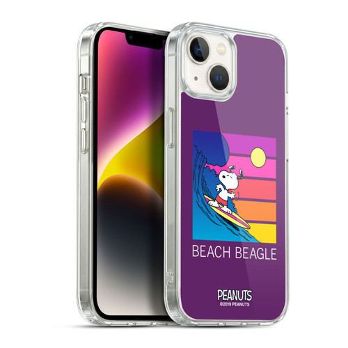 Peanuts Snoopy Aloha Disco Beach Beagle Soft Gel Case for Apple iPhone 14 Plus & MagSafe