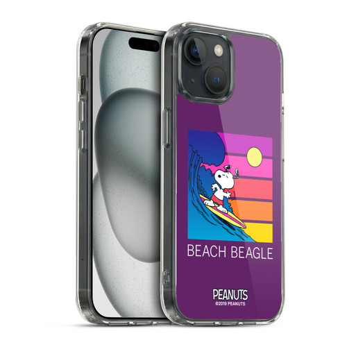 Peanuts Snoopy Aloha Disco Beach Beagle Soft Gel Case for Apple iPhone 15 & MagSafe