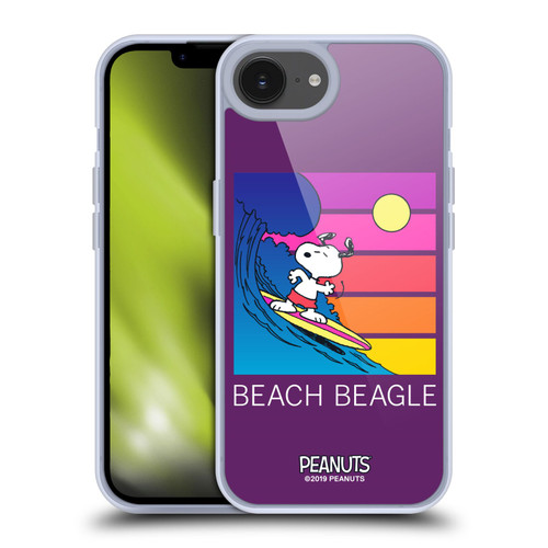 Peanuts Snoopy Aloha Disco Beach Beagle Soft Gel Case for Apple iPhone 16e & MagSafe