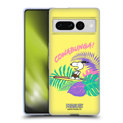 Peanuts Snoopy Aloha Disco Cowabunga! Soft Gel Case for Google Pixel 7 Pro