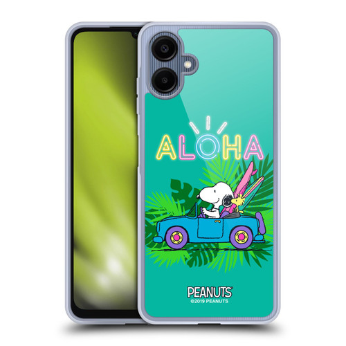 Peanuts Snoopy Aloha Disco Tropical Surf Soft Gel Case for Samsung Galaxy A06 4G