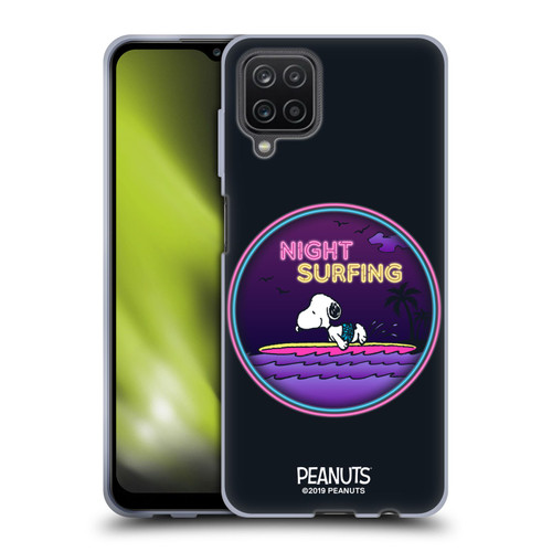 Peanuts Snoopy Aloha Disco Night Surfer Soft Gel Case for Samsung Galaxy A12 (2020)