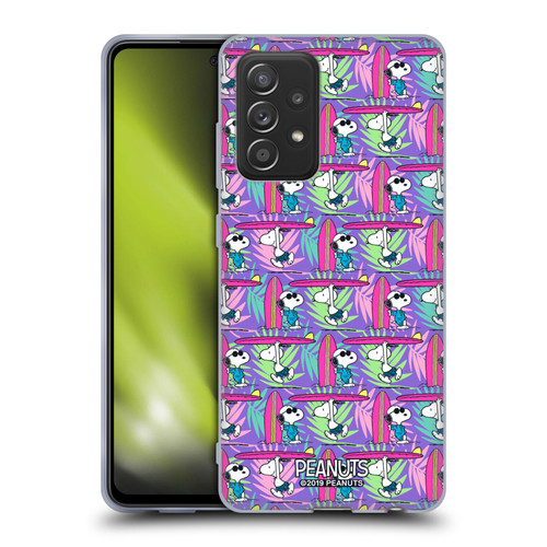Peanuts Snoopy Aloha Disco Surf Pattern Soft Gel Case for Samsung Galaxy A52 / A52s / 5G (2021)