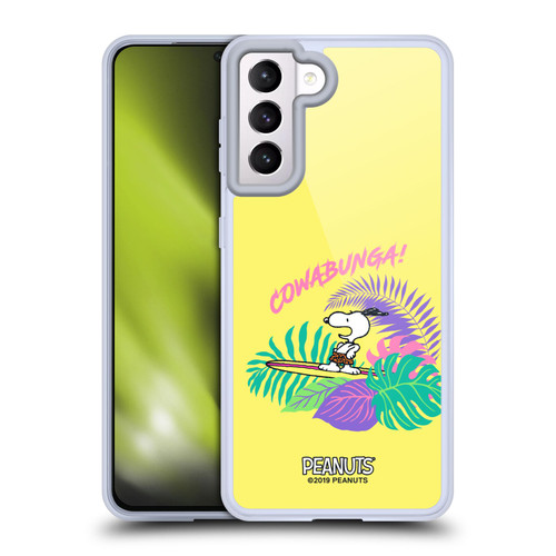 Peanuts Snoopy Aloha Disco Cowabunga! Soft Gel Case for Samsung Galaxy S21 5G & MagSafe