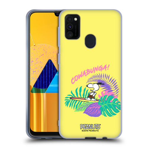 Peanuts Snoopy Aloha Disco Cowabunga! Soft Gel Case for Samsung Galaxy M30s (2019)/M21 (2020)