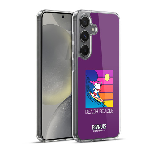 Peanuts Snoopy Aloha Disco Beach Beagle Soft Gel Case for Samsung Galaxy S24+ 5G & MagSafe