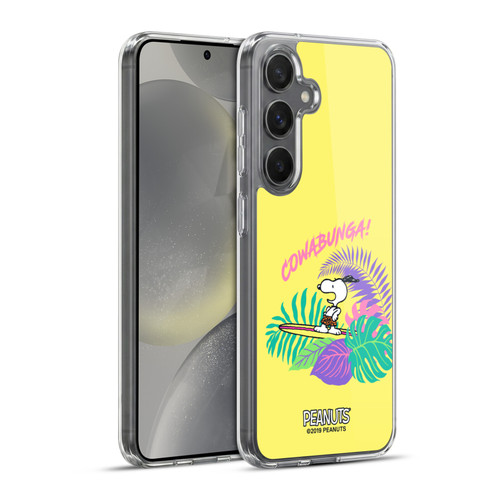 Peanuts Snoopy Aloha Disco Cowabunga! Soft Gel Case for Samsung Galaxy S24+ 5G & MagSafe
