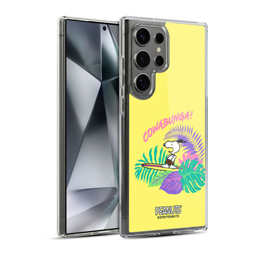 Peanuts Snoopy Aloha Disco Cowabunga! Soft Gel Case for Samsung Galaxy S24 Ultra 5G & MagSafe