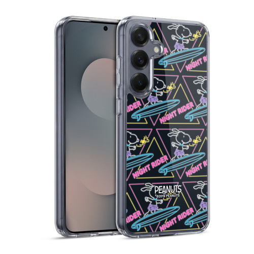 Peanuts Snoopy Aloha Disco Night Rider Soft Gel Case for Samsung Galaxy S25 & MagSafe