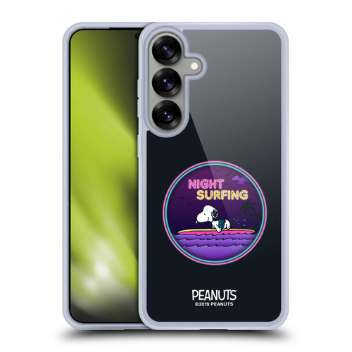Peanuts Snoopy Aloha Disco Night Surfer Soft Gel Case for Samsung Galaxy S25+ & MagSafe