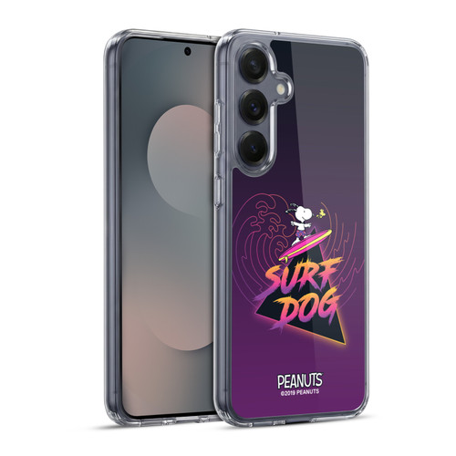 Peanuts Snoopy Aloha Disco Surf Dog Soft Gel Case for Samsung Galaxy S25+ & MagSafe