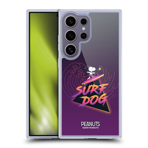 Peanuts Snoopy Aloha Disco Surf Dog Soft Gel Case for Samsung Galaxy S25 Ultra & MagSafe
