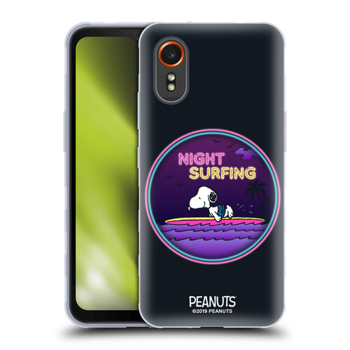 Peanuts Snoopy Aloha Disco Night Surfer Soft Gel Case for Samsung Galaxy Xcover7 5G