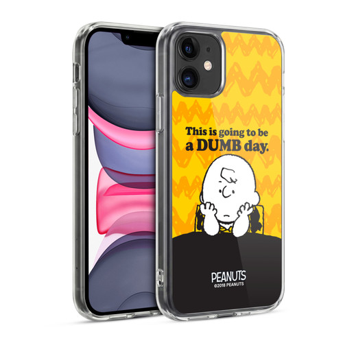 Peanuts Charlie Brown Dumb Day Soft Gel Case for Apple iPhone 11