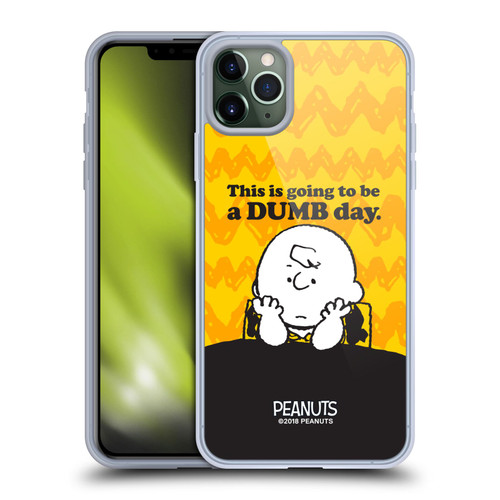 Peanuts Charlie Brown Dumb Day Soft Gel Case for Apple iPhone 11 Pro Max & MagSafe