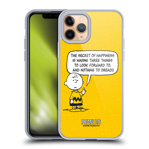 Peanuts Charlie Brown Happiness Soft Gel Case for Apple iPhone 11 Pro & MagSafe