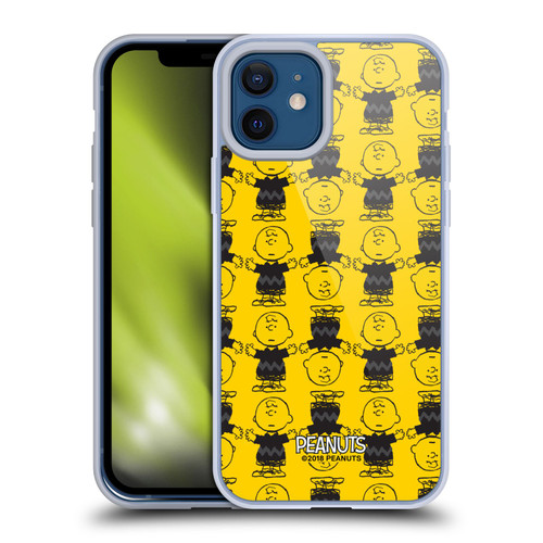 Peanuts Charlie Brown Patterns 2 Soft Gel Case for Apple iPhone 12 / iPhone 12 Pro & MagSafe