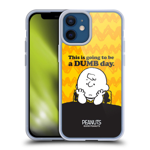 Peanuts Charlie Brown Dumb Day Soft Gel Case for Apple iPhone 12 Mini & MagSafe