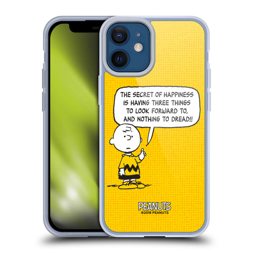 Peanuts Charlie Brown Happiness Soft Gel Case for Apple iPhone 12 Mini & MagSafe