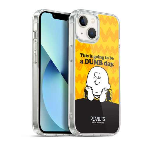 Peanuts Charlie Brown Dumb Day Soft Gel Case for Apple iPhone 13