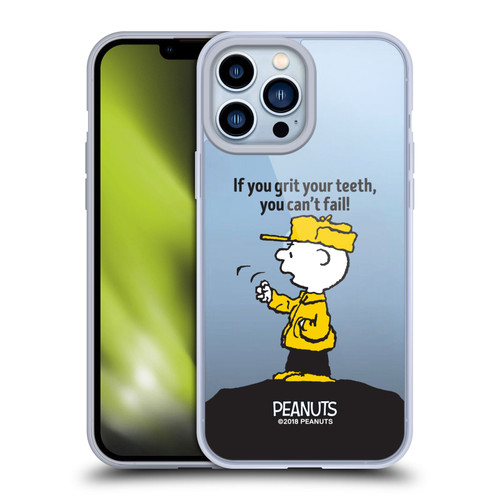 Peanuts Charlie Brown You Can't Fail Soft Gel Case for Apple iPhone 13 Pro Max & MagSafe