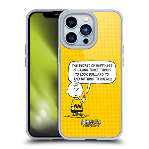 Peanuts Charlie Brown Happiness Soft Gel Case for Apple iPhone 13 Pro & MagSafe