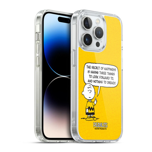 Peanuts Charlie Brown Happiness Soft Gel Case for Apple iPhone 13 Pro & MagSafe