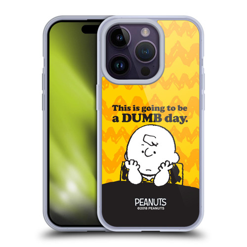 Peanuts Charlie Brown Dumb Day Soft Gel Case for Apple iPhone 14 Pro