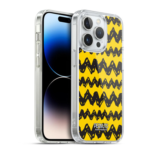 Peanuts Charlie Brown Patterns Soft Gel Case for Apple iPhone 14 Pro & MagSafe