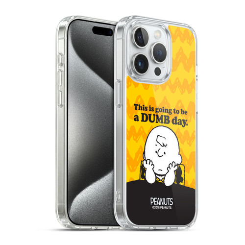 Peanuts Charlie Brown Dumb Day Soft Gel Case for Apple iPhone 15 Pro & MagSafe