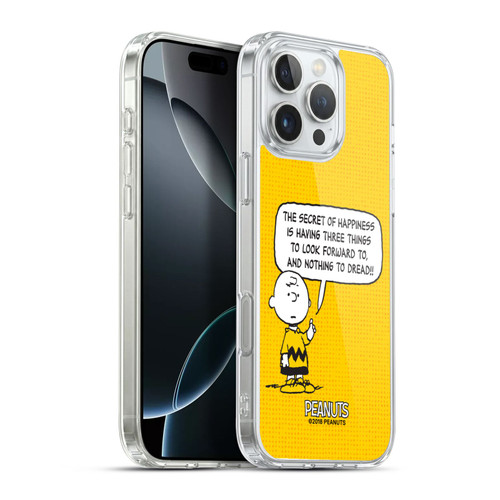 Peanuts Charlie Brown Happiness Soft Gel Case for Apple iPhone 16 Pro Max & MagSafe