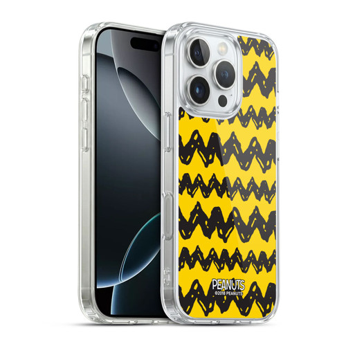 Peanuts Charlie Brown Patterns Soft Gel Case for Apple iPhone 16 Pro & MagSafe
