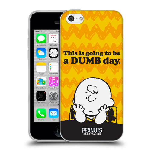 Peanuts Charlie Brown Dumb Day Soft Gel Case for Apple iPhone 5c