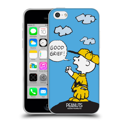 Peanuts Charlie Brown Good Grief Soft Gel Case for Apple iPhone 5c