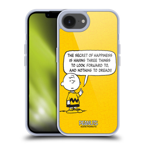 Peanuts Charlie Brown Happiness Soft Gel Case for Apple iPhone 16e & MagSafe