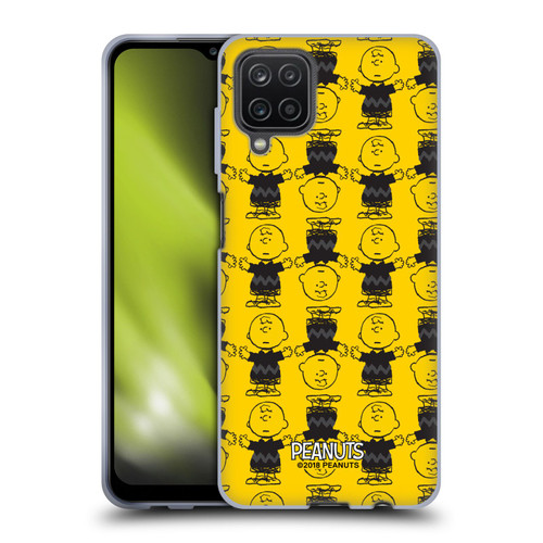 Peanuts Charlie Brown Patterns 2 Soft Gel Case for Samsung Galaxy A12 (2020)