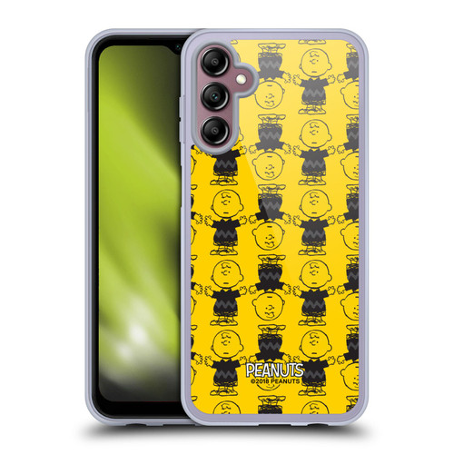Peanuts Charlie Brown Patterns 2 Soft Gel Case for Samsung Galaxy A14 5G