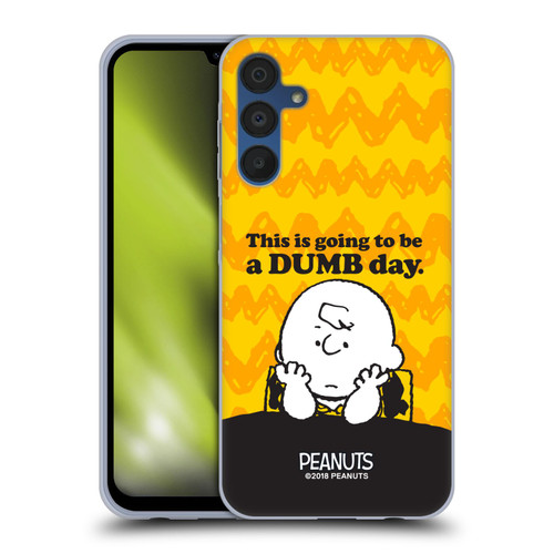 Peanuts Charlie Brown Dumb Day Soft Gel Case for Samsung Galaxy A15 & MagSafe