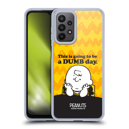 Peanuts Charlie Brown Dumb Day Soft Gel Case for Samsung Galaxy A23 / 5G (2022)