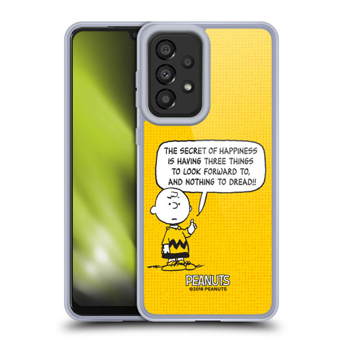 Peanuts Charlie Brown Happiness Soft Gel Case for Samsung Galaxy A33 5G (2022)