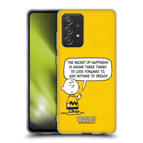 Peanuts Charlie Brown Happiness Soft Gel Case for Samsung Galaxy A52 / A52s / 5G (2021)
