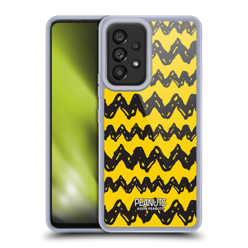Peanuts Charlie Brown Patterns Soft Gel Case for Samsung Galaxy A53 5G (2022)