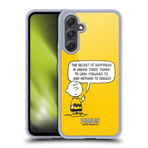 Peanuts Charlie Brown Happiness Soft Gel Case for Samsung Galaxy A54 5G
