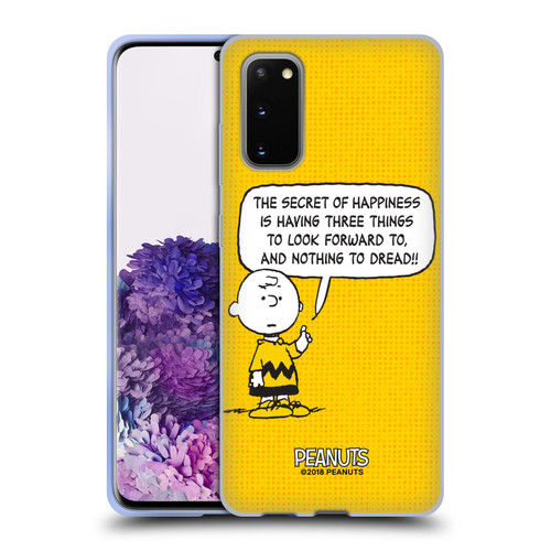 Peanuts Charlie Brown Happiness Soft Gel Case for Samsung Galaxy S20 / S20 5G