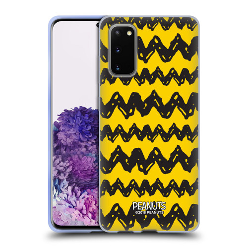 Peanuts Charlie Brown Patterns Soft Gel Case for Samsung Galaxy S20 / S20 5G